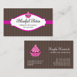 Tarjeta De Visita Panadería elegante de la magdalena