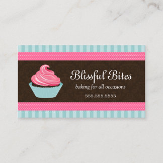 Tarjeta De Visita Panadería elegante de la magdalena
