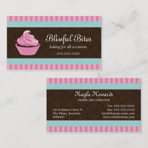 Tarjeta De Visita Panadería elegante de la magdalena