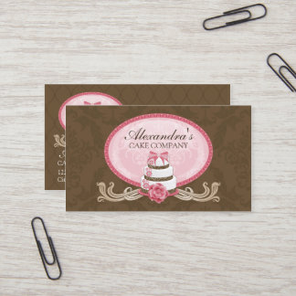 Tarjeta De Visita Panadería elegante de la torta