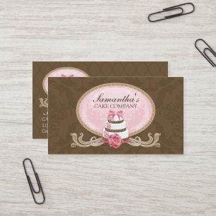 Tarjeta De Visita Panadería elegante de la torta
