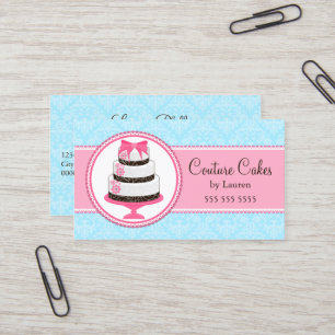 Tarjeta De Visita Panadería elegante de la torta de las costuras