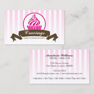 Tarjeta De Visita Panadería estilizada de la magdalena
