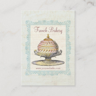 Tarjeta De Visita Panadería francesa de época victoriana de París