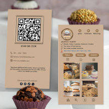 Panadería moderna de Instagram con fotos marrón