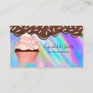 Tarjeta De Visita Panadería moderna de pastelitos de chocolate