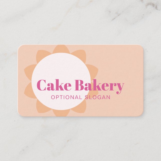 Tarjeta De Visita Panadería moderna Pastelero Panadería (Anverso)