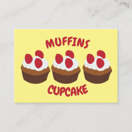 Tarjeta De Visita Panadería Muffin Cupcake