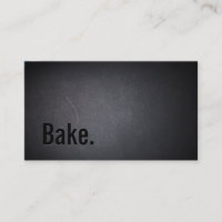 Panadería Negrita Texto Bake Minimalista