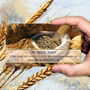 Tarjeta De Visita Panadería Orgánica Tradicional de Pan