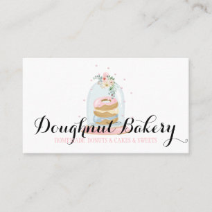 Tarjeta De Visita Panadería Pastelería Dulces Donuts Sabrosos