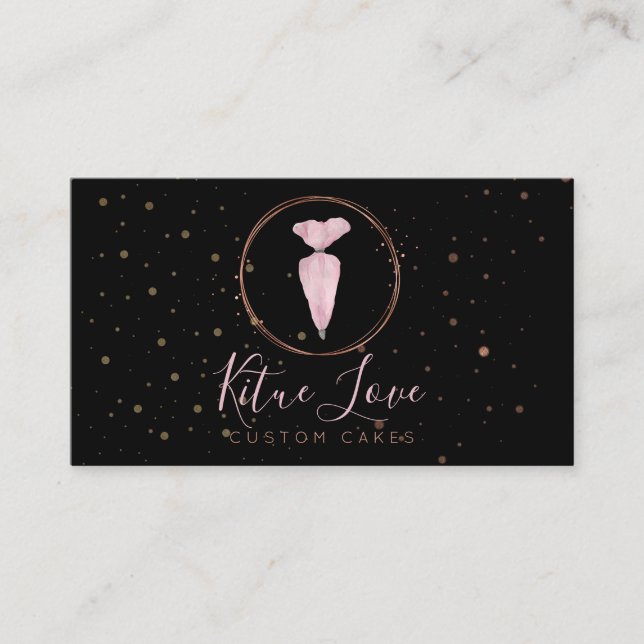 Tarjeta De Visita Panadería Pastelería Pastelería (Anverso)