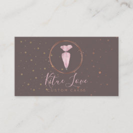 Tarjeta De Visita Panadería Pastelería Pastelería Cake Maker elegant