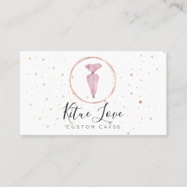 Tarjeta De Visita Panadería Pastelería Pastelería Watercolour Cake M