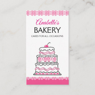 Tarjeta De Visita panadería, pasteles hechos a mano, pastelería, hec