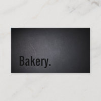 Panadería Profesional Oscuro Minimalista