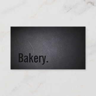Tarjeta De Visita Panadería Profesional Oscuro Minimalista