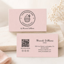 Panadería Rosa Logotipo QR Redes Sociales Propias