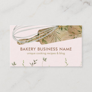 Tarjeta De Visita Panadería Rosa Qr Pastelero Catering Pastelero