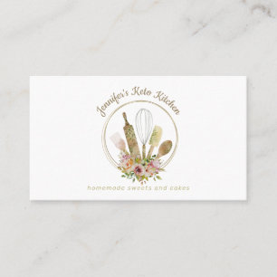 Tarjeta De Visita Panadería Rústica Chef Elegante
