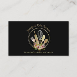 Tarjeta De Visita Panadería Rústica Pastelería Saludable Chef casero