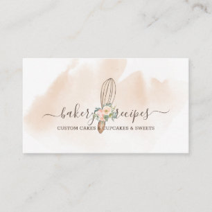 Tarjeta De Visita panadería Whisk Signature linda
