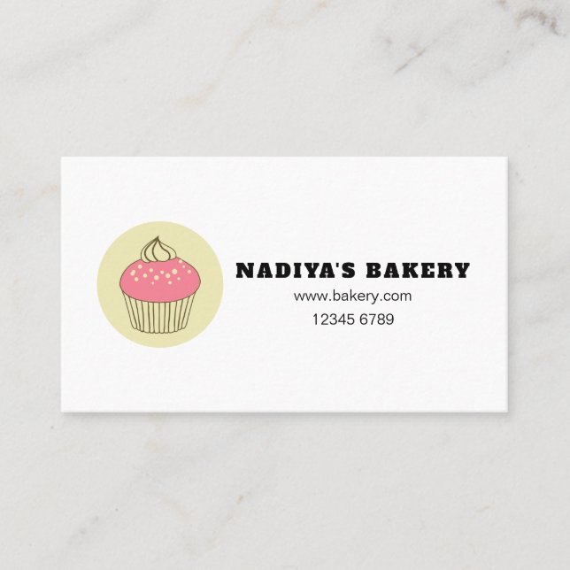 Tarjeta De Visita Panadería y pastelería (Anverso)