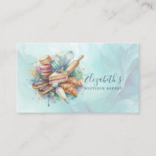 Tarjeta De Visita Panadero de pastelería tienda postre dulces pastel