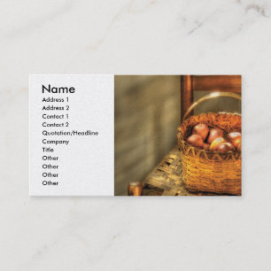 Tarjeta De Visita Panadero - Melocotones Frescos