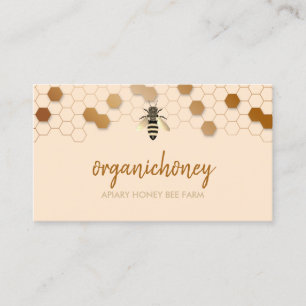 Tarjeta De Visita Panal de Apicultor de Miel Cruda Pura de Abeja