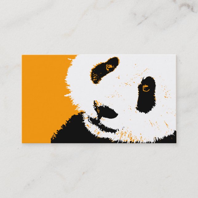 Tarjeta De Visita panda. (Anverso)
