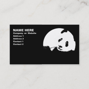 Tarjeta De Visita panda.