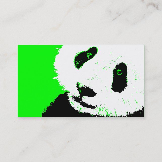 Tarjeta De Visita panda. (Anverso)