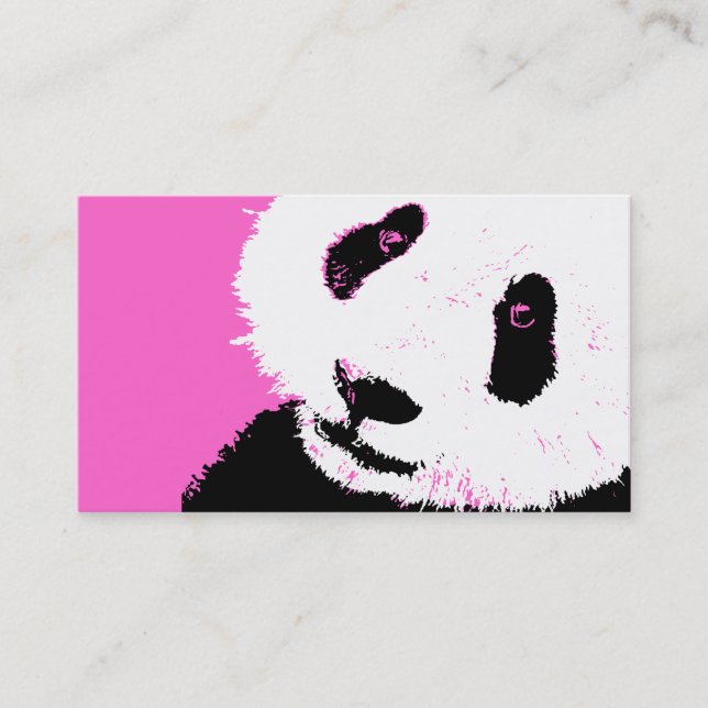 Tarjeta De Visita panda. (Anverso)