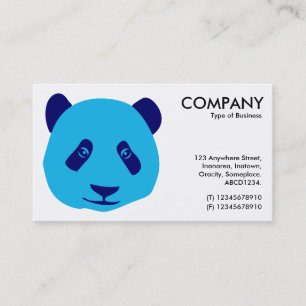 Tarjeta De Visita Panda - Azul