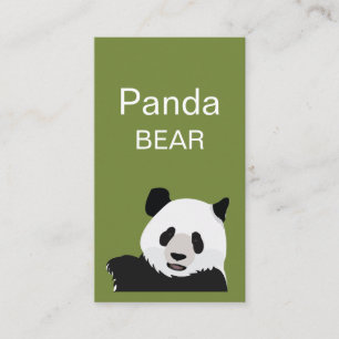 Tarjeta De Visita Panda Bear