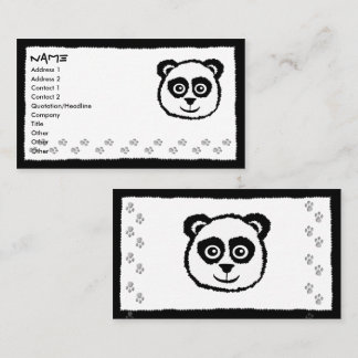 Tarjeta De Visita Panda Business Cards