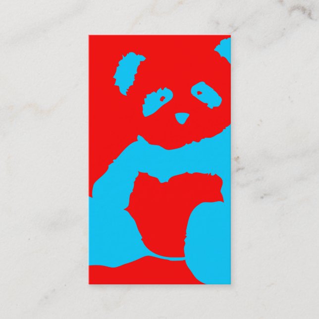 Tarjeta De Visita panda plush (Anverso)