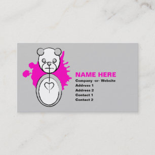 Tarjeta De Visita panda splatz.