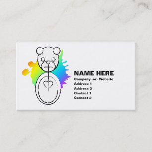Tarjeta De Visita panda splatz.