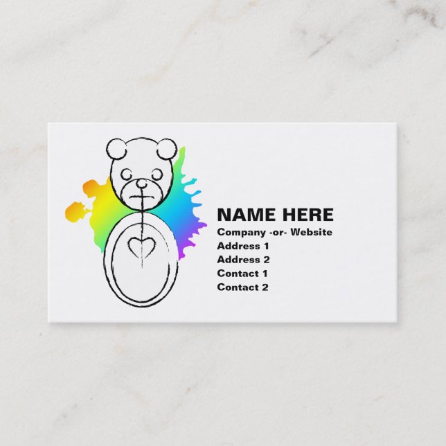 Tarjeta De Visita panda splatz. (Anverso)