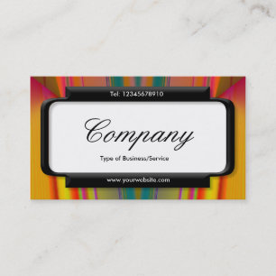 Tarjeta De Visita Panel con estilo (letra de guión) - Resumen V