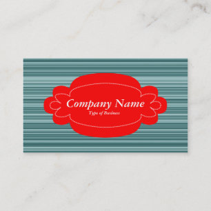Tarjeta De Visita Panel decorativo 01 - Líneas rojas