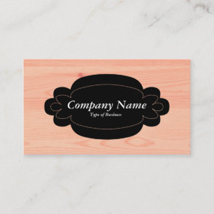 Tarjeta De Visita Panel decorativo 01 - Negro - Madera