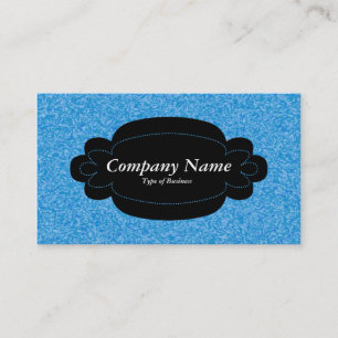 Tarjeta De Visita Panel decorativo 01 - Negro - Marcado azul