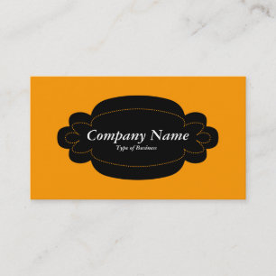 Tarjeta De Visita Panel decorativo 01 - Negro - Naranja
