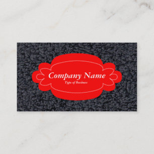 Tarjeta De Visita Panel decorativo 01 - Rojo - Alfombra Wooly