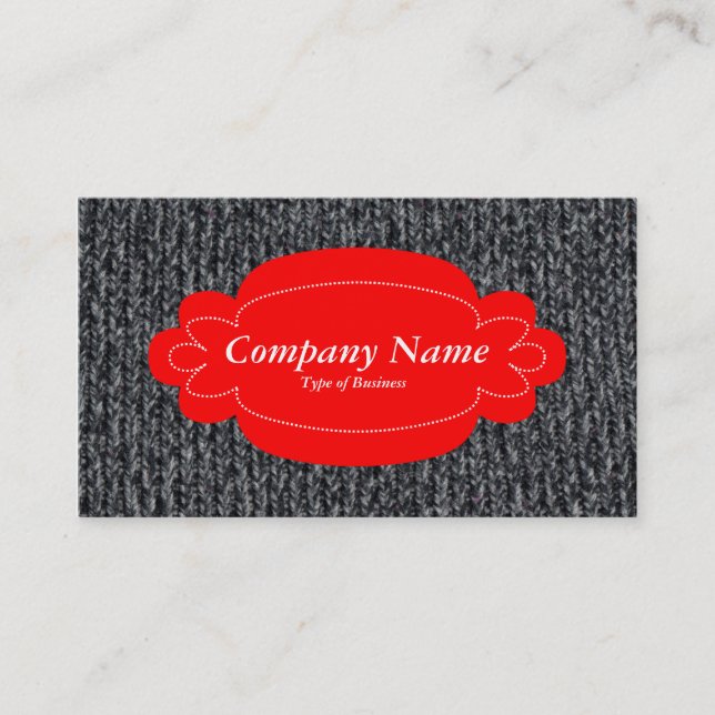 Tarjeta De Visita Panel decorativo 01 - Rojo - Jumper Wooly 02 (Anverso)