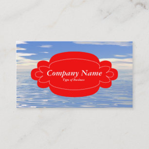 Tarjeta De Visita Panel decorativo 01 - Rojo - Mar Cálido
