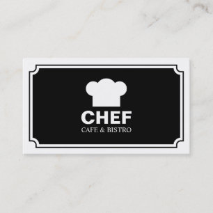 Tarjeta De Visita Panel elegante - Negro